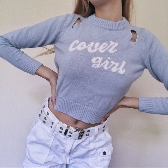 Vintage Sweaters - Vintage Japanese Cover Girl Sweater